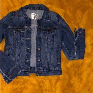 Old Navy Dark Denim Jacket SZ XS